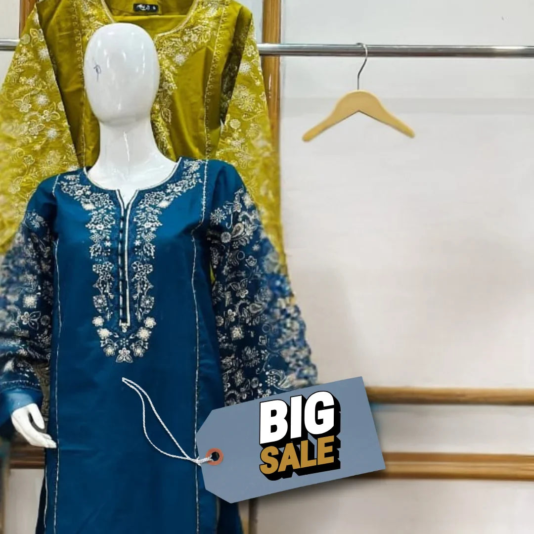 Zinc Embroidered Lawn 3-Piece Suit – Elegant Ready to Wear